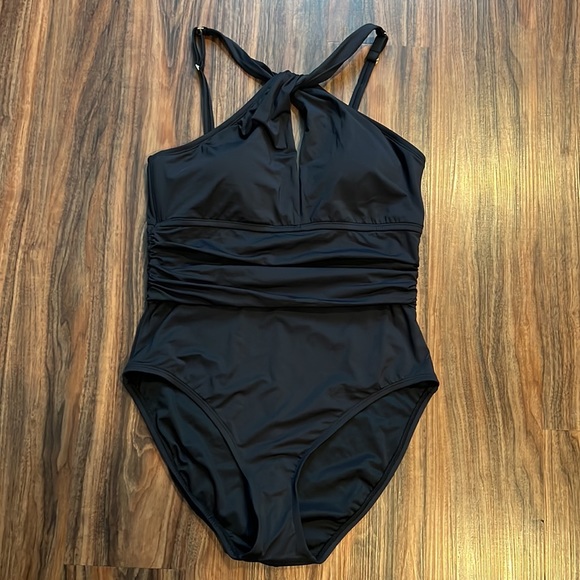 Bleu Rod Beattie High Neck Keyhole One Piece - Picture 5 of 16